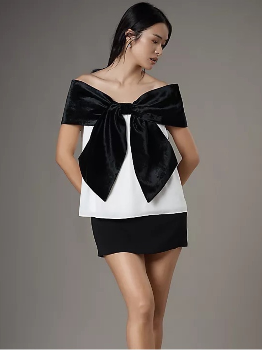 NWT Anthropologie Mare Mare Colorblock Bow Top